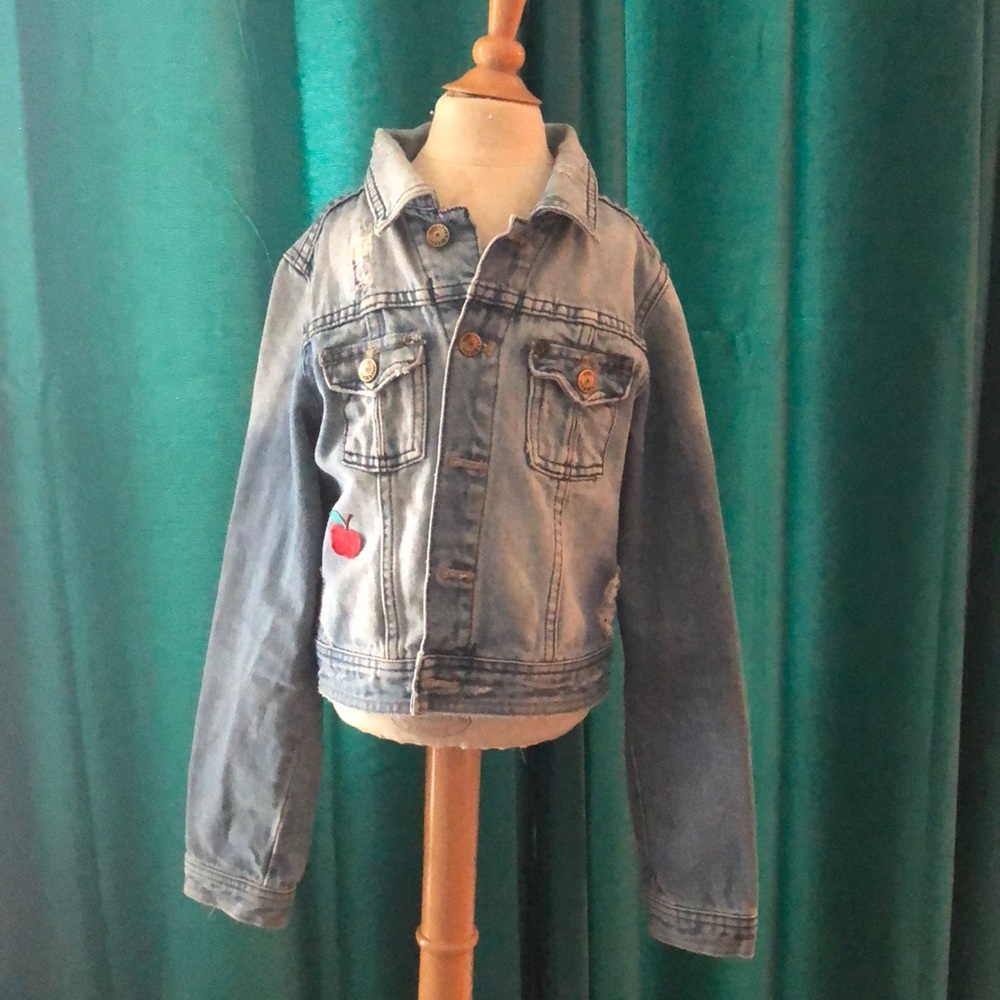 Girls denim jean jacket size 10